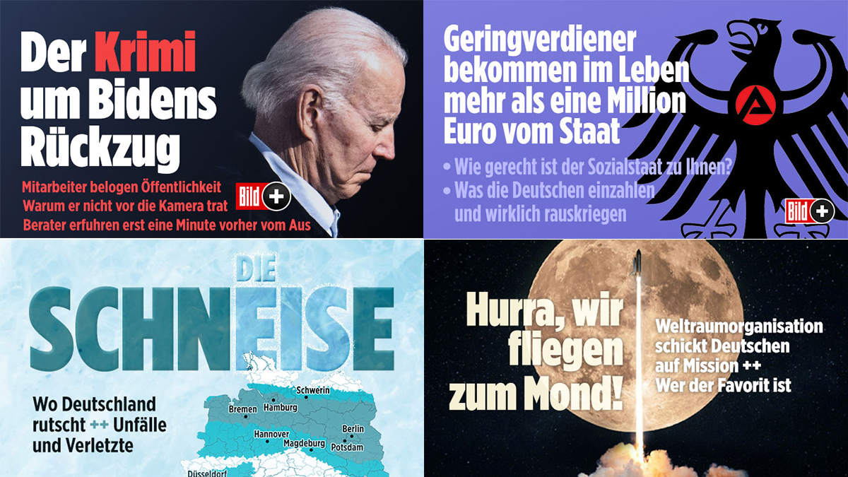 Biden / Sozialstaat / Schneise / Mond
