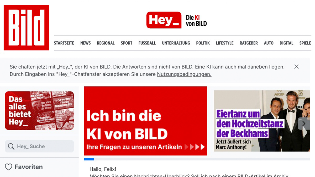 hey_ BILD Integration