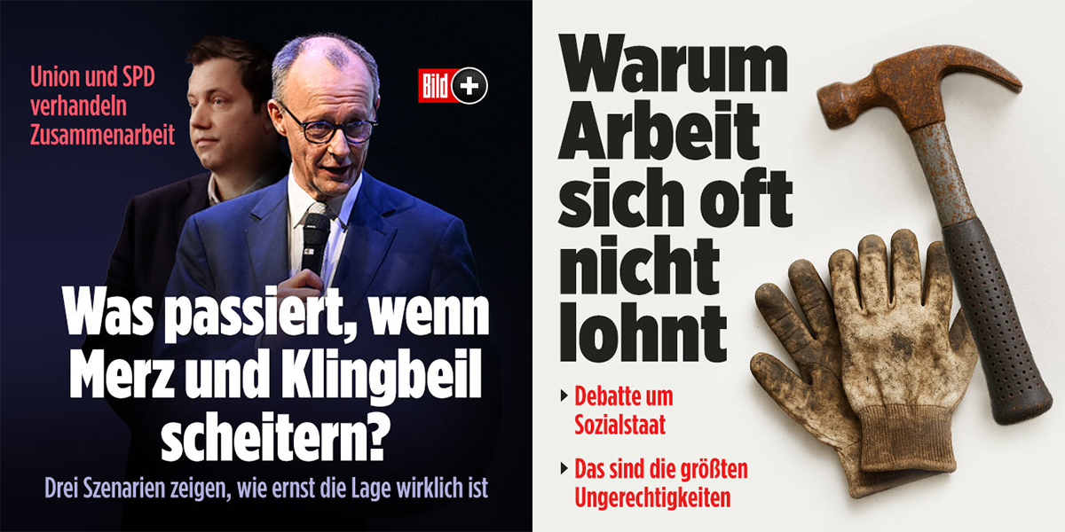 Merz Klingbeil / Arbeit lohnt sich nicht